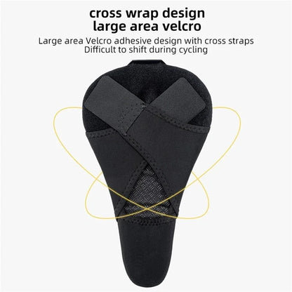 ROCKBROS Bike Cycling Saddle Cover Shock-absorption Silicone Bicycle Seat Cushion