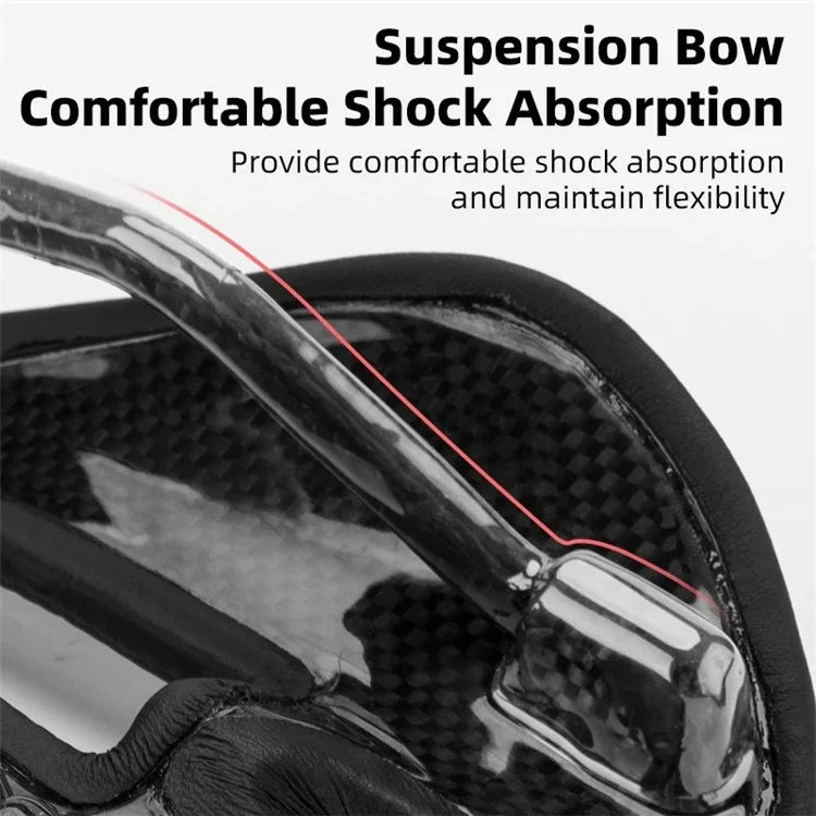 ROCKBROS Microfiber Leather+Carbon Fiber Bike Seat Saddle Breathable Bicycle Seat Cushion
