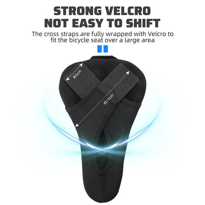 WEST BIKING Bike Saddle Cover PU Leather + Silicone + Memory Foam Thicken Bicycle Seat Cushion