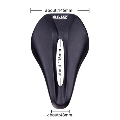 ZTTO 1138 EVA+Microfiber Leather Bike Saddle Hollow Breathable MTB Road Bicycle Seat Cushion
