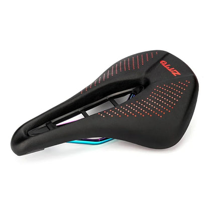 ZTTO 6901 Bicycle Saddle Wide Bike Seat Soft Bike Replacement Hollow Design  /  Red