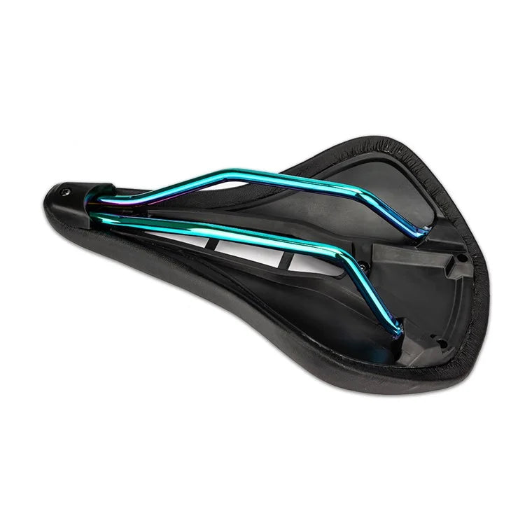 ZTTO 6901 Bicycle Saddle Wide Bike Seat Soft Bike Replacement Hollow Design  /  Red