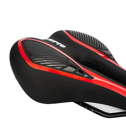 ZTTO 6219 Microfiber Leather Hollow Saddle Mountain Road Bicycle Seat Cushion  /  White