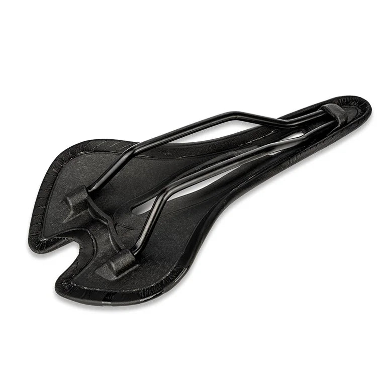ZTTO 6610 Mountain Road Bike Leather Seat Cushion Ergonomic Hollow Bicycle Saddle  /  White