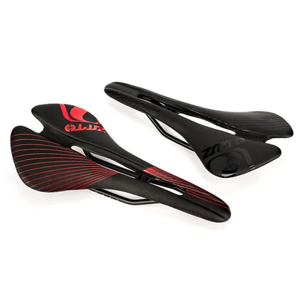 ZTTO 6610 Mountain Road Bike Leather Seat Cushion Ergonomic Hollow Bicycle Saddle  /  White