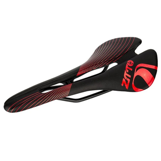 ZTTO 6610 Mountain Road Bike Leather Seat Cushion Ergonomic Hollow Bicycle Saddle  /  Red