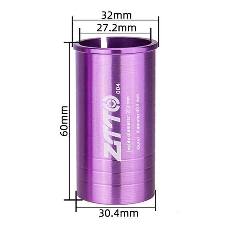 ZTTO Bike Seat Post Adapter Aluminum Bicycle Seat Post Tube Reducing Sleeve Converter