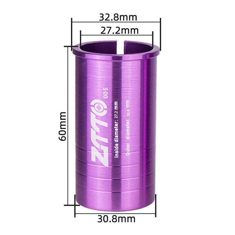ZTTO Bike Seat Post Adapter Aluminum Bicycle Seat Post Tube Reducing Sleeve Converter