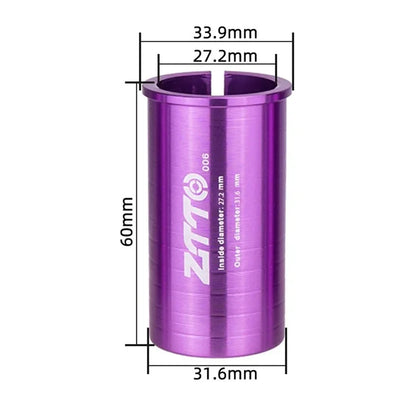 ZTTO Bike Seat Post Adapter Aluminum Bicycle Seat Post Tube Reducing Sleeve Converter