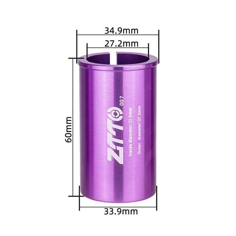 ZTTO Bike Seat Post Adapter Aluminum Bicycle Seat Post Tube Reducing Sleeve Converter
