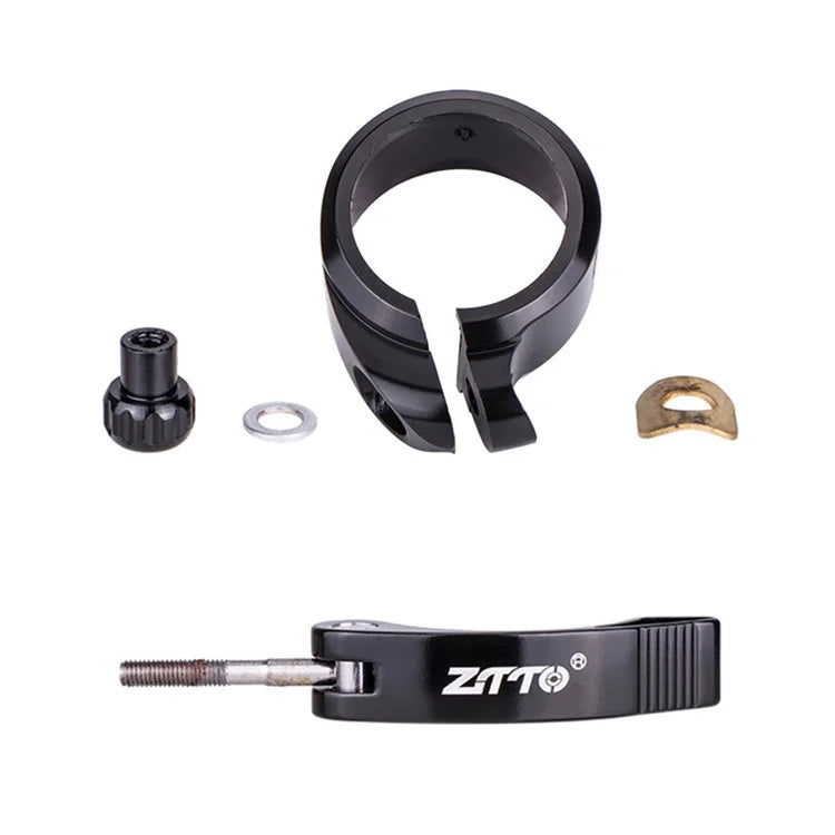 ZTTO JX072 40.8mm Folding Bike Seat Post Clamp Aluminum Alloy Bicycle Seat Tube Clip