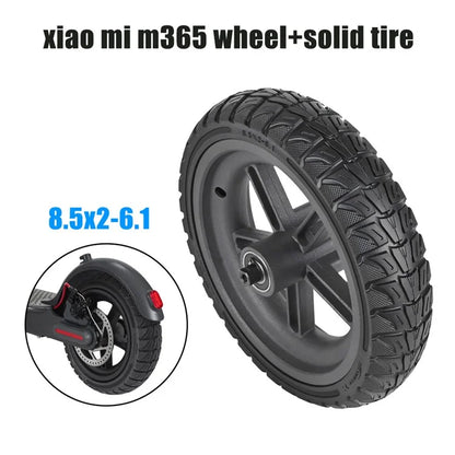 LYXM238-4 For Xiaomi Mi Electric Scooter 1S  /  M365 Wheel Hub Scooter Off-Road Tire - Black