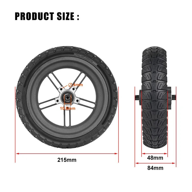LYXM238-4 For Xiaomi Mi Electric Scooter 1S  /  M365 Wheel Hub Scooter Off-Road Tire - Black