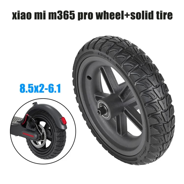 LYXM238-9 For Xiaomi M365 Pro Electric Scooter Wheel Hub Anti-Slip E-Scooter Tire - Black