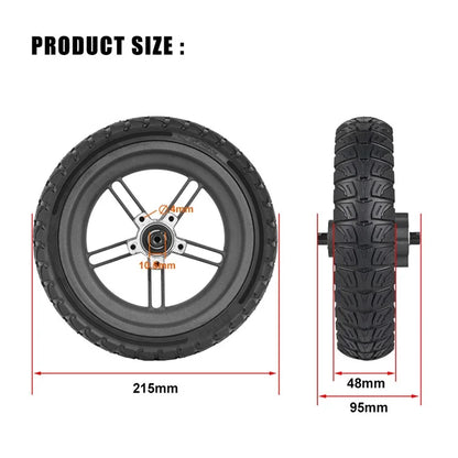 LYXM238-9 For Xiaomi M365 Pro Electric Scooter Wheel Hub Anti-Slip E-Scooter Tire - Black
