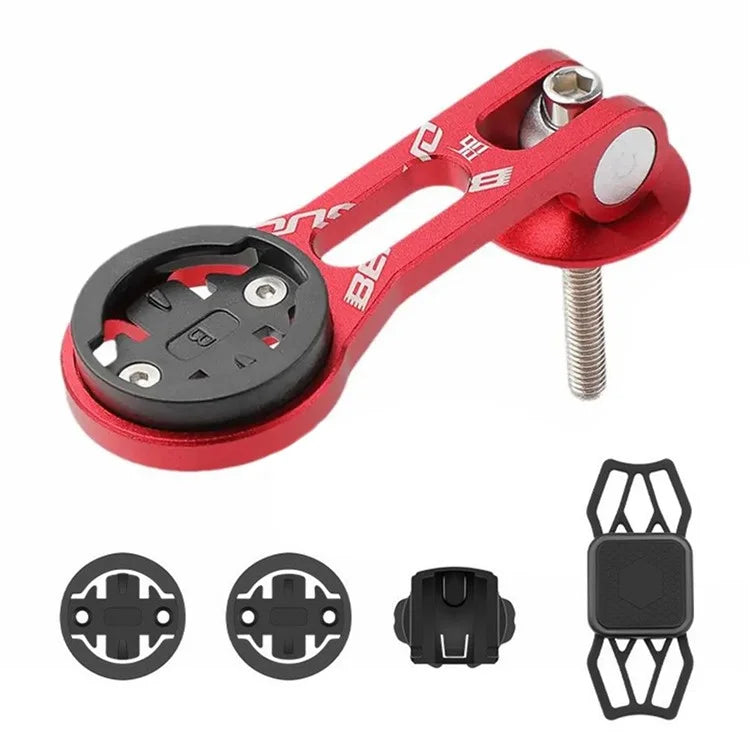 BENGGUO BG-2117 Bicycle Computer Holder Aluminum Alloy Bike Stem Speedometer Phone Extension Bracket