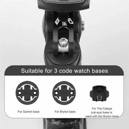 BENGGUO BG-2117 Bicycle Computer Holder Aluminum Alloy Bike Stem Speedometer Phone Extension Bracket