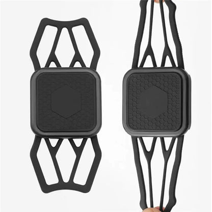 BENGGUO BG-2118 Bicycle Computer Aluminum Alloy Extension Bracket with Silicone Phone Holder