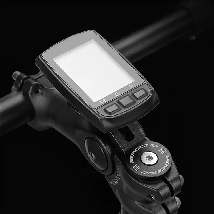 BENGGUO BG-2118 Bicycle Computer Aluminum Alloy Extension Bracket with Silicone Phone Holder
