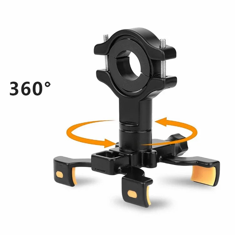 BENGGUO BG-2965 Aluminum Alloy 360 Degree Rotation Mechanical Lock Bike Phone Mount Bracket