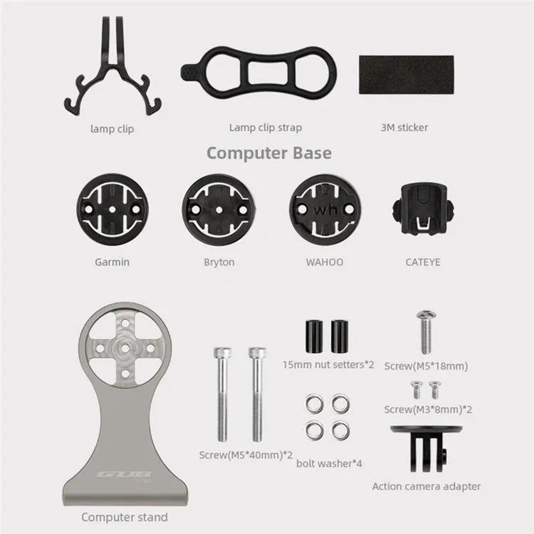 GUB Ti 700 Titanium Alloy Bike Computer Mount Stand Bracket for Most Bicycles