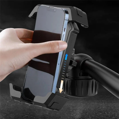 YYS-608 Cycling Phone Mount Bicycle Phone Holder with Knob Tail Clip
