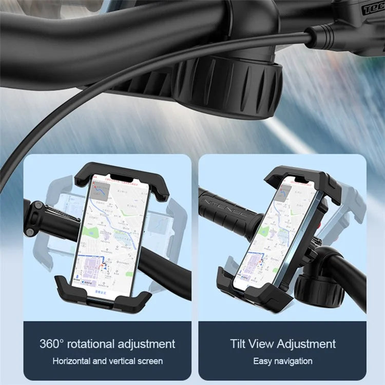 YYS-608 Cycling Phone Mount Bicycle Phone Holder with Knob Tail Clip