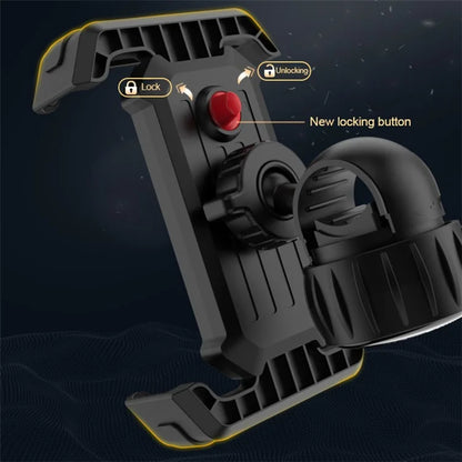 YYS-608 Cycling Phone Mount Bicycle Phone Holder with Knob Tail Clip