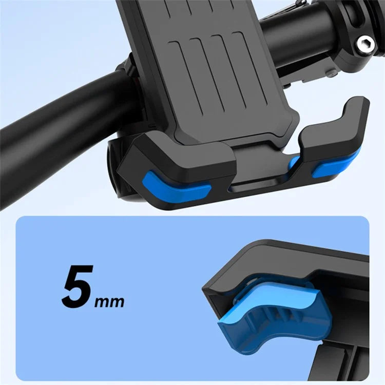 YYS-608 Cycling Phone Mount Bicycle Phone Holder with Knob Tail Clip