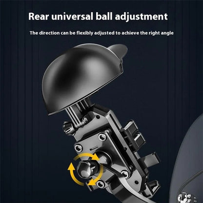 HL-M28 Nylon+ABS Motorcycle Phone Mount Holder Cell Phone Bike Holder with Helmet Shaped Sun Visor