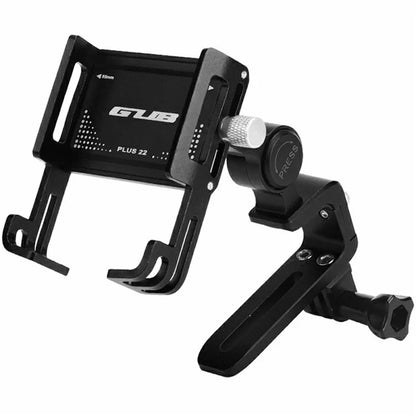 GUB PLUS 22 Adjustable Aluminum Alloy Bicycle Phone Holder Multifunctional Handlebar Phone Mount for 50-100cm Width Phones