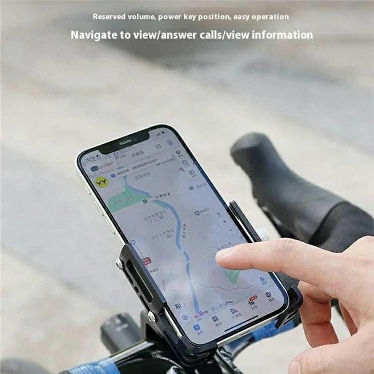 GUB PLUS 22 Adjustable Aluminum Alloy Bicycle Phone Holder Multifunctional Handlebar Phone Mount for 50-100cm Width Phones