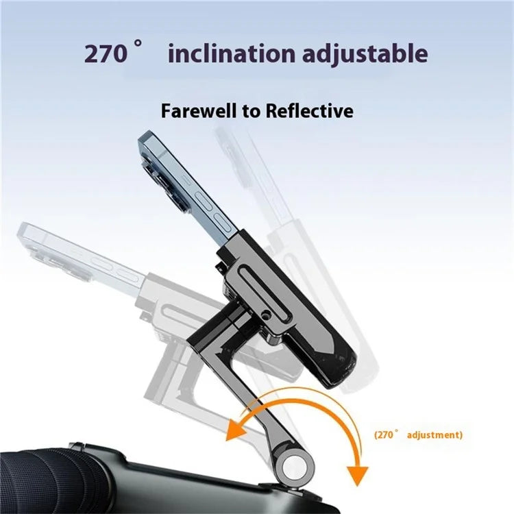 GUB G-92 Aluminum Alloy Bicycle Phone Bracket Shockproof Rotatable Phone Holder Mount for 4.2-7.2 Inch 65mm-100mm Wide Phones