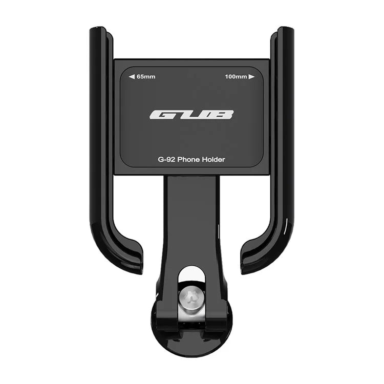 GUB G-92 Aluminum Alloy Bicycle Phone Bracket Shockproof Rotatable Phone Holder Mount for 4.2-7.2 Inch 65mm-100mm Wide Phones