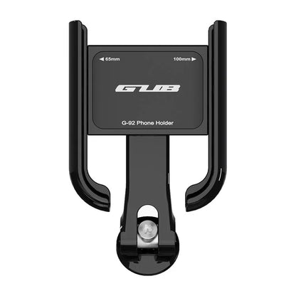 GUB G-92 Aluminum Alloy Bicycle Phone Bracket Shockproof Rotatable Phone Holder Mount for 4.2-7.2 Inch 65mm-100mm Wide Phones