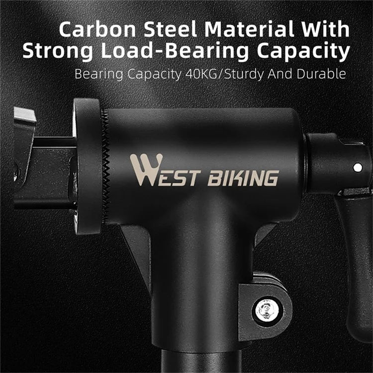 WEST BIKING YP0719353 Bike Holder Clamp Carbon Steel Table / Wall Mounted Bicycle Hanging Repairing Bracket