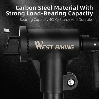 WEST BIKING YP0719353 Bike Holder Clamp Carbon Steel Table / Wall Mounted Bicycle Hanging Repairing Bracket