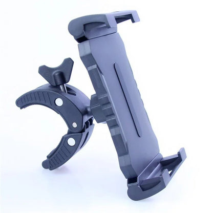 L101+M012 Bicycle Cell Phone Holder for Tablets Adjustable Clamping Clip Bracket
