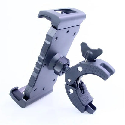 L101+M012 Bicycle Cell Phone Holder for Tablets Adjustable Clamping Clip Bracket