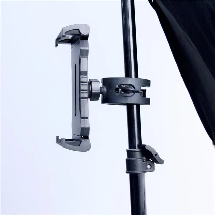 L101+M012 Bicycle Cell Phone Holder for Tablets Adjustable Clamping Clip Bracket