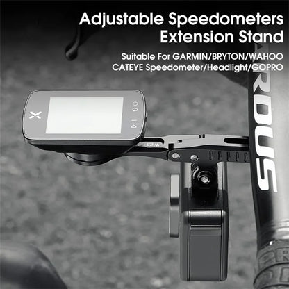 WEST BIKING YP0719356 Bicycle Computer Holder Aluminum Alloy Cycling Speedometer Bike Handlebar Bracket