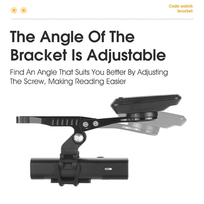 WEST BIKING YP0719356 Bicycle Computer Holder Aluminum Alloy Cycling Speedometer Bike Handlebar Bracket