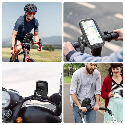 HL-159 Bicycle Stem Phone Mount Waterproof Bike Motorcycle Rotation Phone Holder Bracket