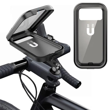 HL-159 Bicycle Stem Phone Mount Waterproof Bike Motorcycle Rotation Phone Holder Bracket