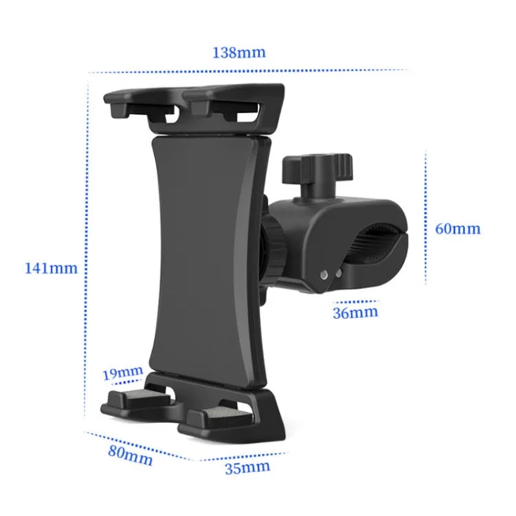 HT-P20 Bike Phone Mount Holder Bicycle Handlebar Clamp for 4.5''-12.9'' Phones Tablets