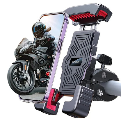 DD-11 Bike Phone Holder Anti-Drop Motorcycle Phone Mount Scooter Phone Clip for 4.7-7 inch Devices