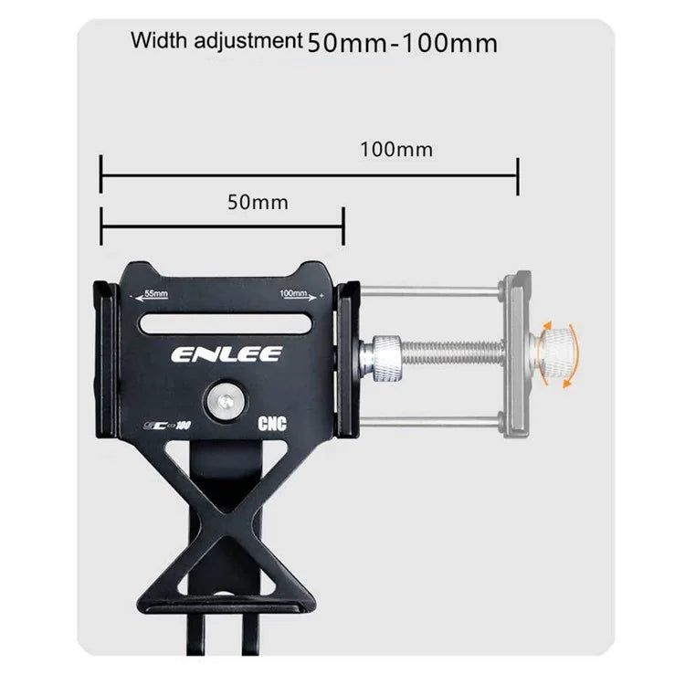 ENLEE SC-100 MTB Road Bicycle Handlebar Stem Phone Holder Aluminum Alloy Bike Phone Stand