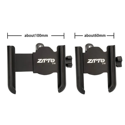 ZTTO Z85 Aluminum Alloy Bike Phone Holder Anti-Drop Fixed Phone Mount For 60-100mm Phone