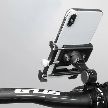 GUB PLUS 19 Adjustable Angle Aluminum Alloy Bicycle Handlebar Mount Phone Holder