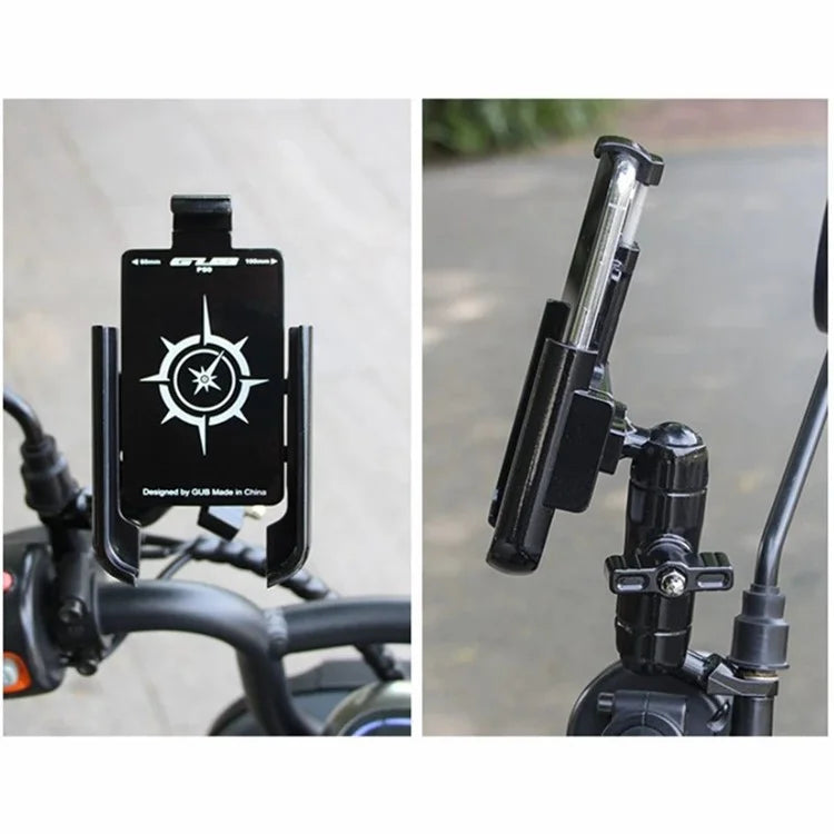GUB P50 E-Bike Bicycle Motorcycle Cellphone Bracket Aluminum Alloy Cycling Phone Holder